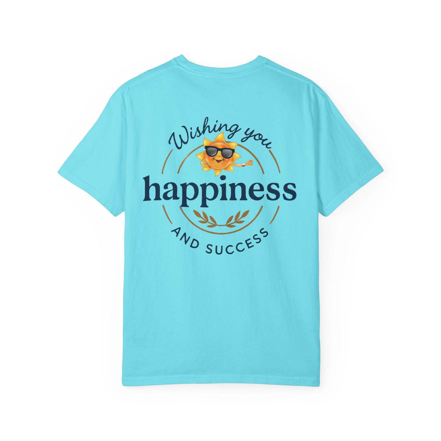 Wishing You Happiness Unisex T-Shirt, Casual Wear, Gift for Friends, Positive Vibes Tee, Summer Style, Motivational Clothing