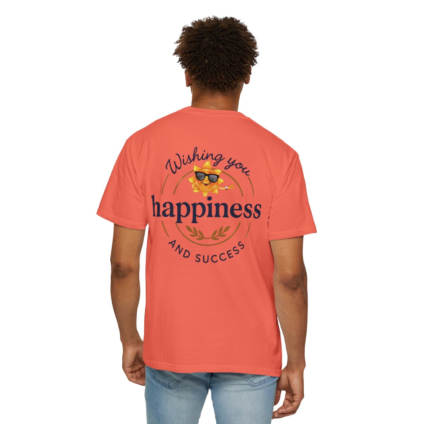 Wishing You Happiness Unisex T-Shirt, Casual Wear, Gift for Friends, Positive Vibes Tee, Summer Style, Motivational Clothing