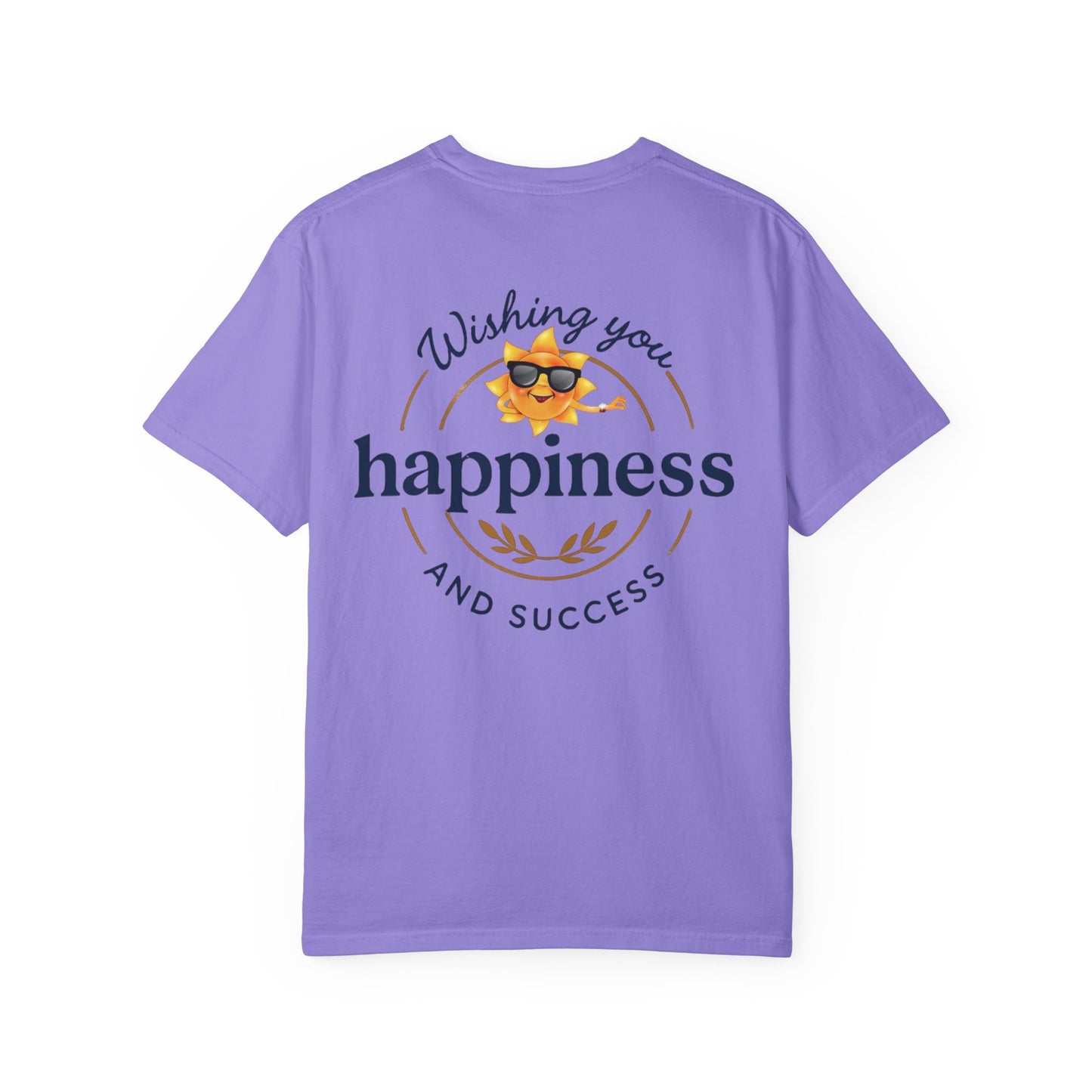 Wishing You Happiness Unisex T-Shirt, Casual Wear, Gift for Friends, Positive Vibes Tee, Summer Style, Motivational Clothing