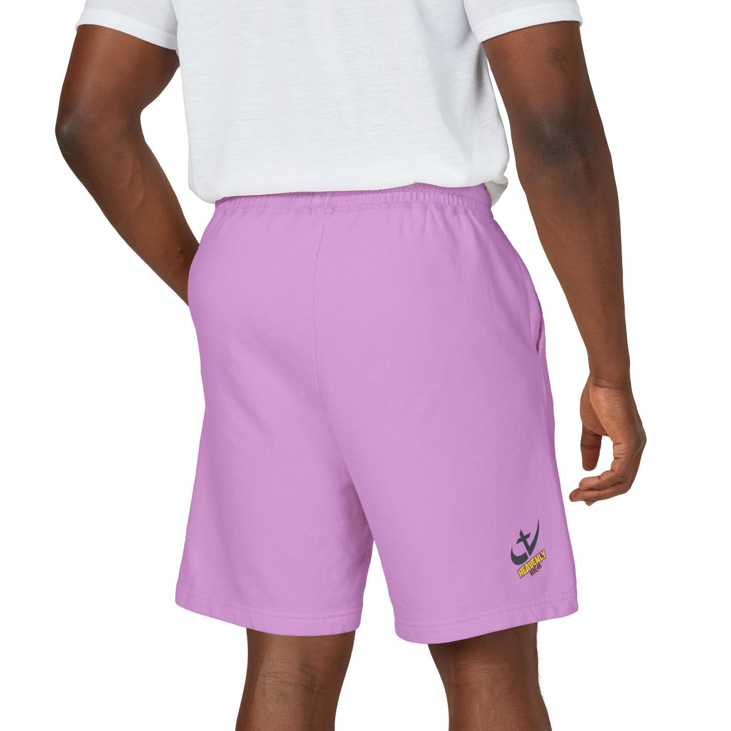 "Live Active. Stay Inspired." Sweat Shorts — Lightweight Casual Lounge Shorts (Black Logo)