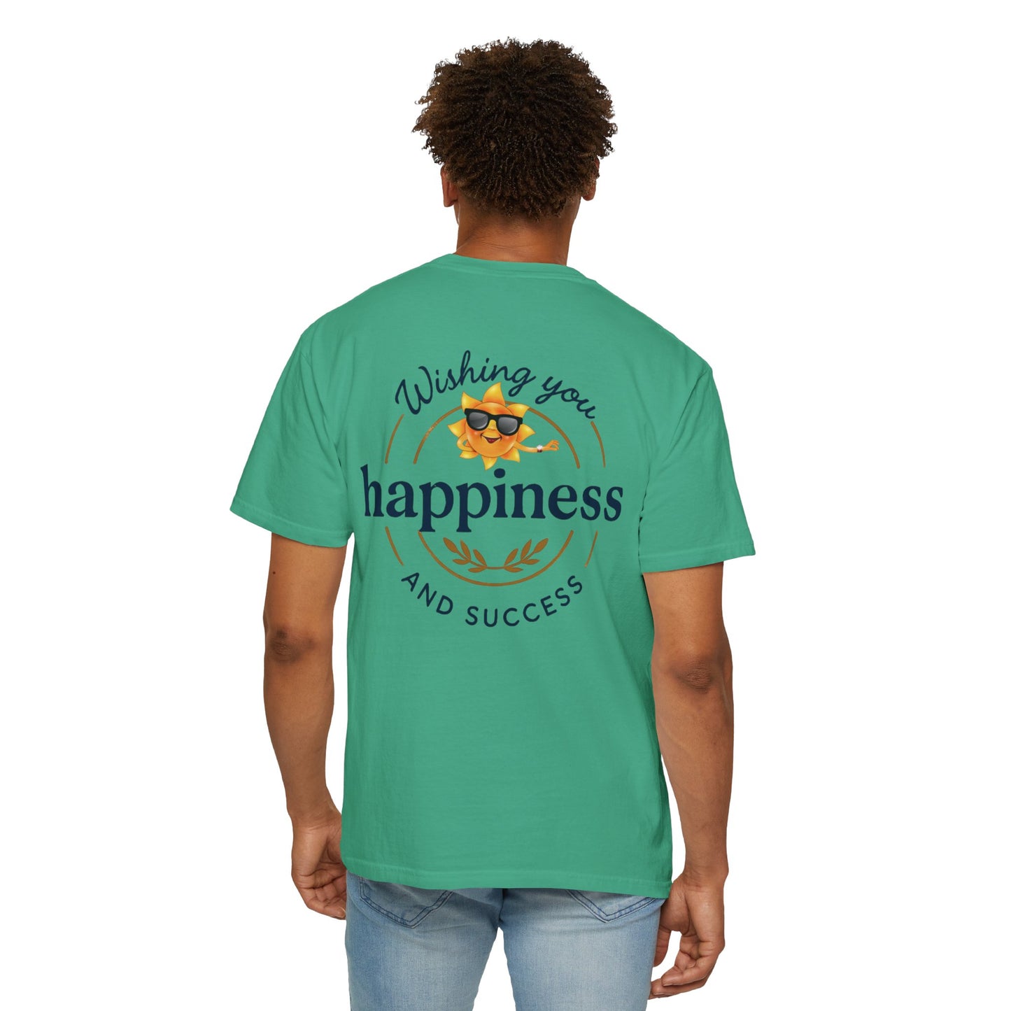 Wishing You Happiness Unisex T-Shirt, Casual Wear, Gift for Friends, Positive Vibes Tee, Summer Style, Motivational Clothing