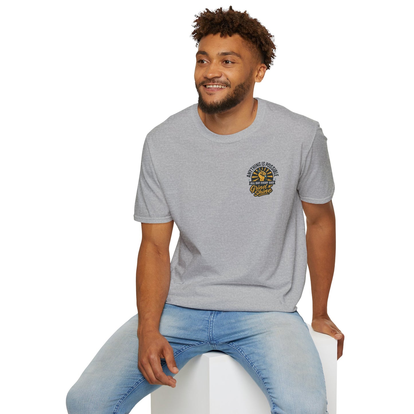 Anything Possible Motivational T-Shirt | Chill Vibes Tee for Fitness Enthusiasts, Daily Wear, Gym Motivation, Gift for Him/Her, Casual Style