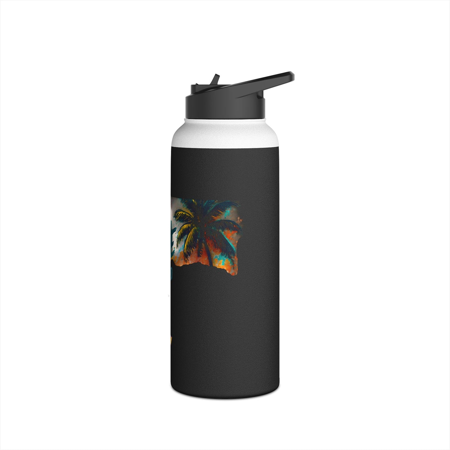 Live Active Stainless Steel Water Bottle — Stay Inspired Tropical Sports Flask