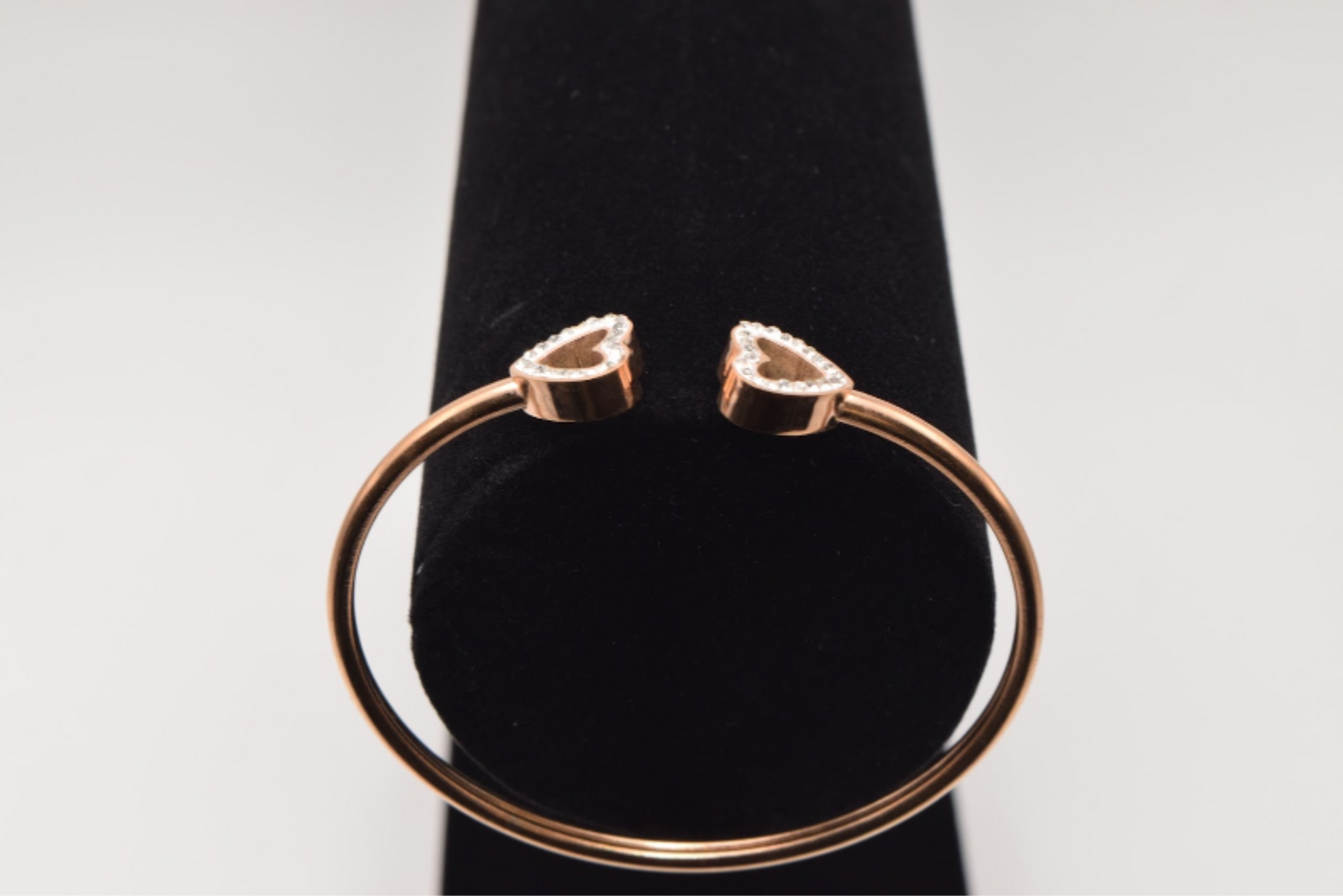 Double Heart Bracelet - Rose Golden