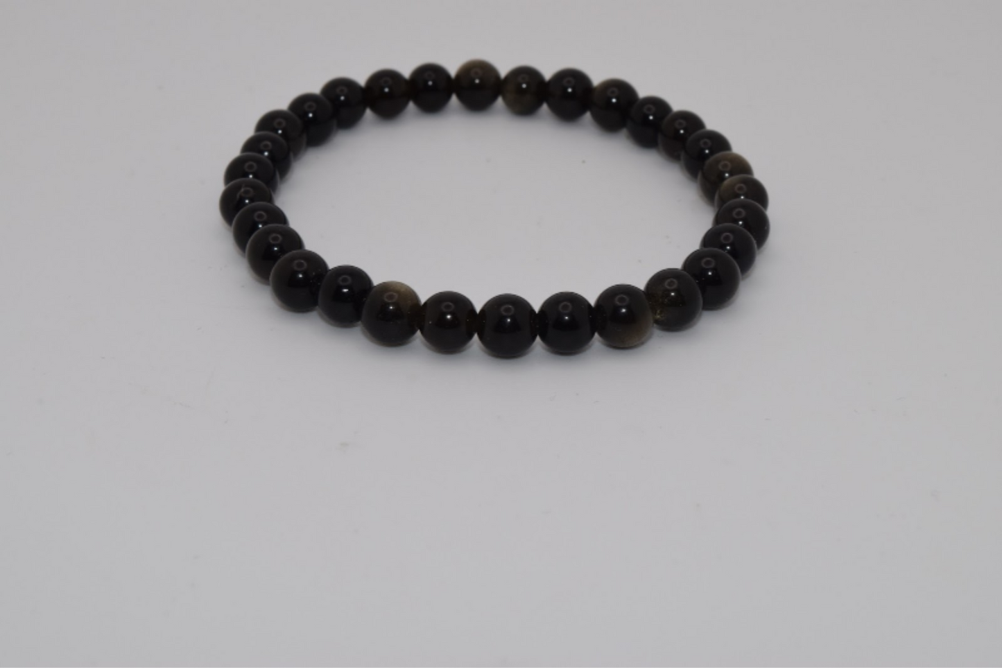 Gold Obsidian Bracelet 6mm
