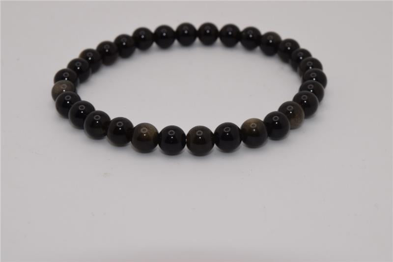 Sheen Obsidian Bracelet  6mm