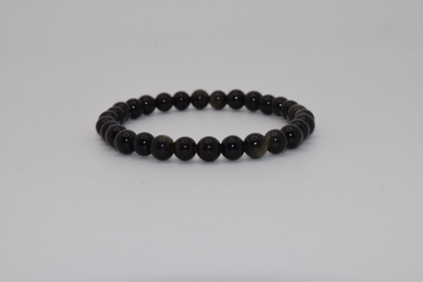 Gold Obsidian Bracelet 6mm