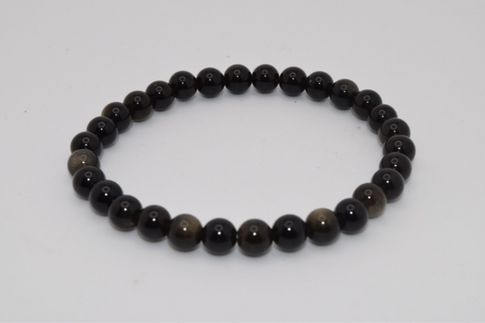 Sheen Obsidian Bracelet  6mm