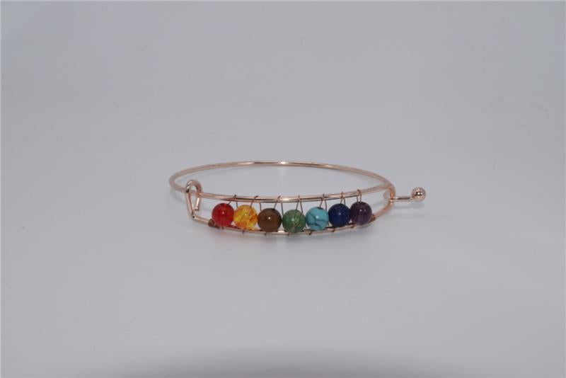 Chakra Bangle - Rose Golden