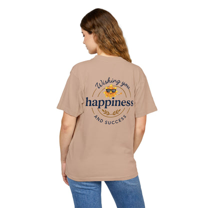 “Live Active. Stay Inspired.” with Happiness & Success — Boxy Graphic T-Shirt