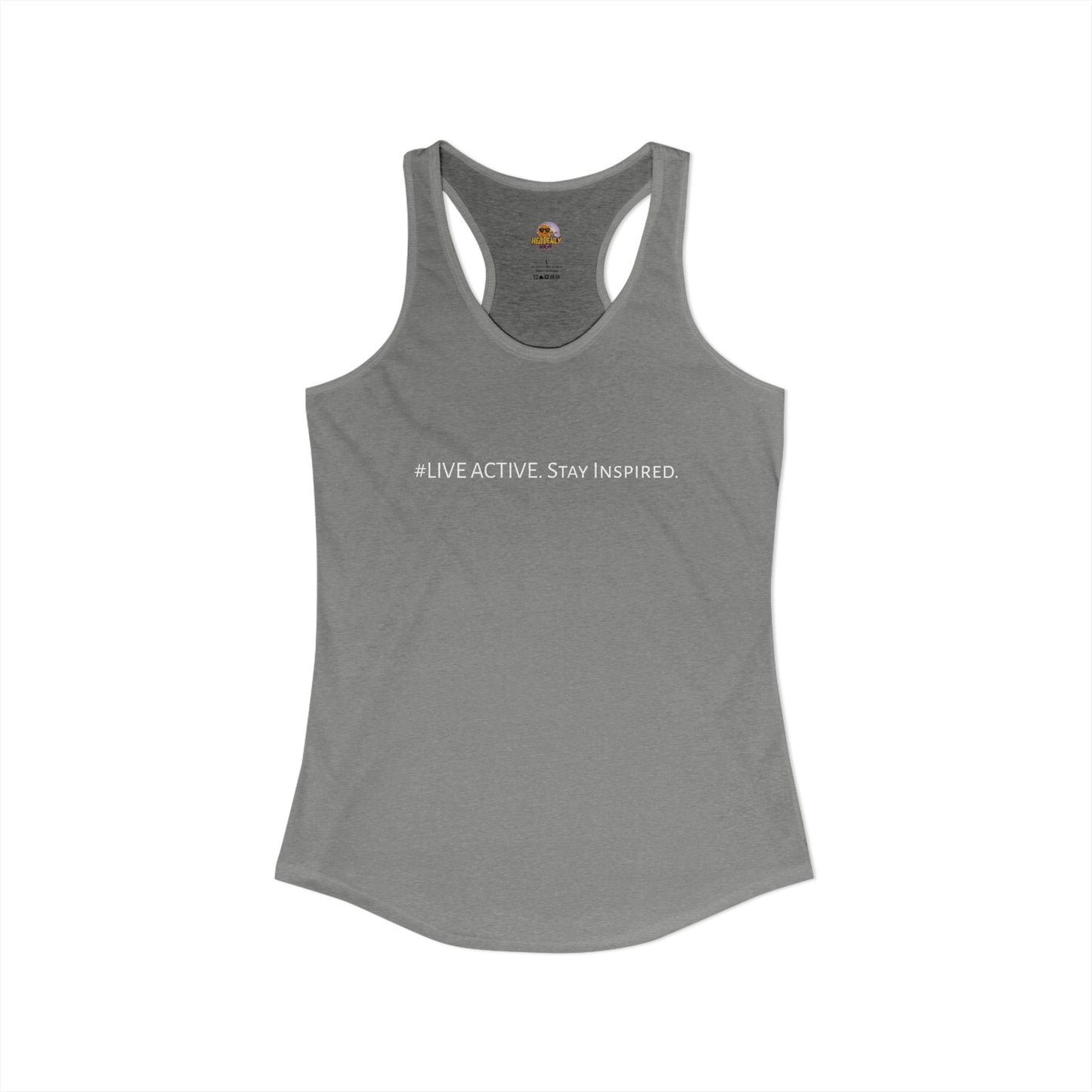 Women's "Live Active. Stay Inspired." Tank (White Logo)