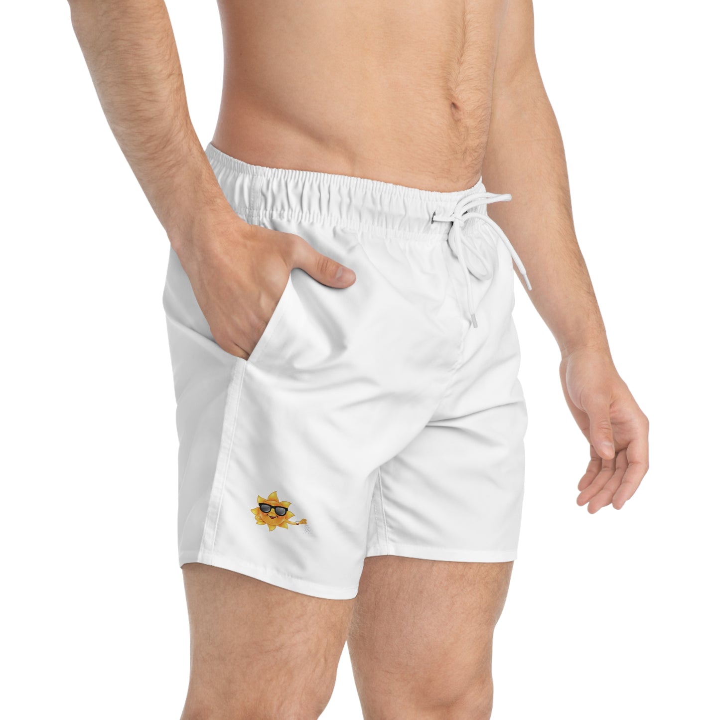 Heavenlyhigh Sun— White Swim Trunks, Beachwear, & Pool Parties