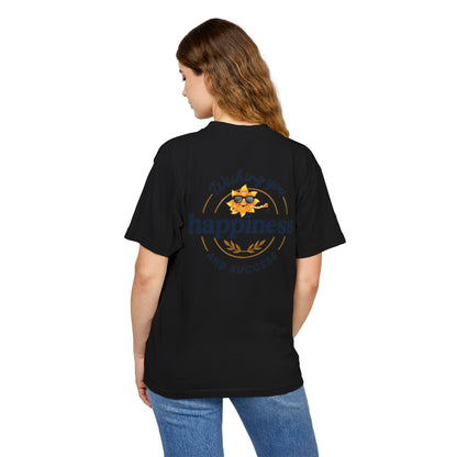 “Live Active. Stay Inspired.” with Happiness & Success — Boxy Graphic T-Shirt