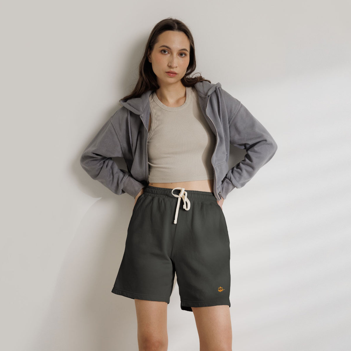 Heavenlyhigh Sun logo — Casual Lounge Sweat Shorts