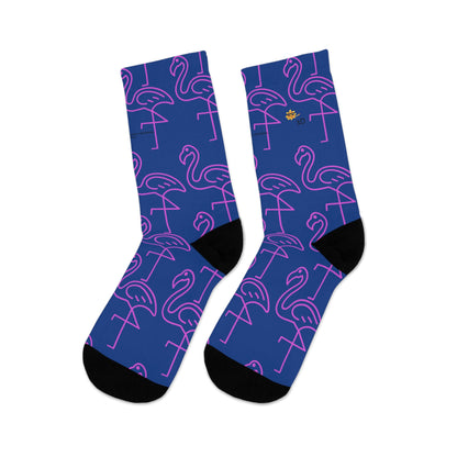 Tropical Flamingo Socks | Eco-Friendly Novelty Socks for Women | Fun Gift for Birthdays, Summer Parties, and Eco-Conscious Friends