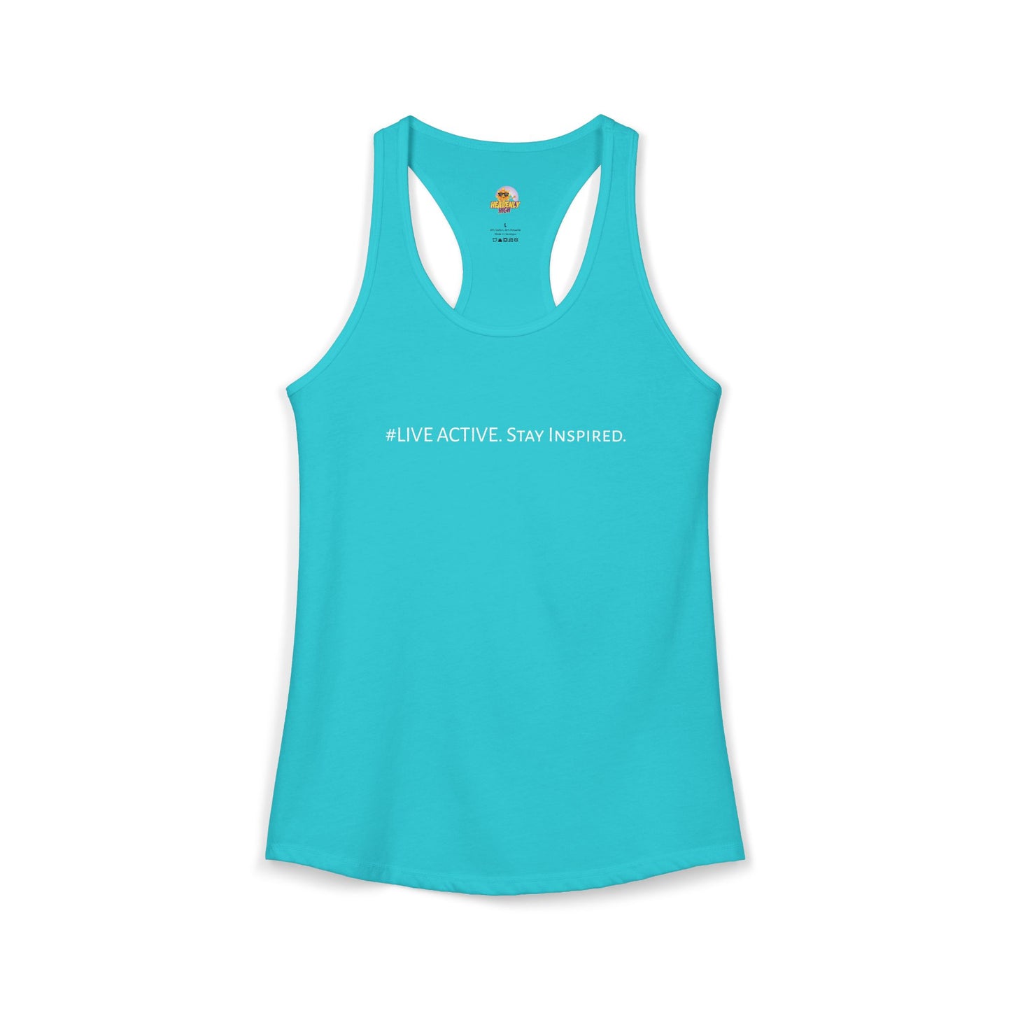 Women's "Live Active. Stay Inspired." Tank (White Logo)