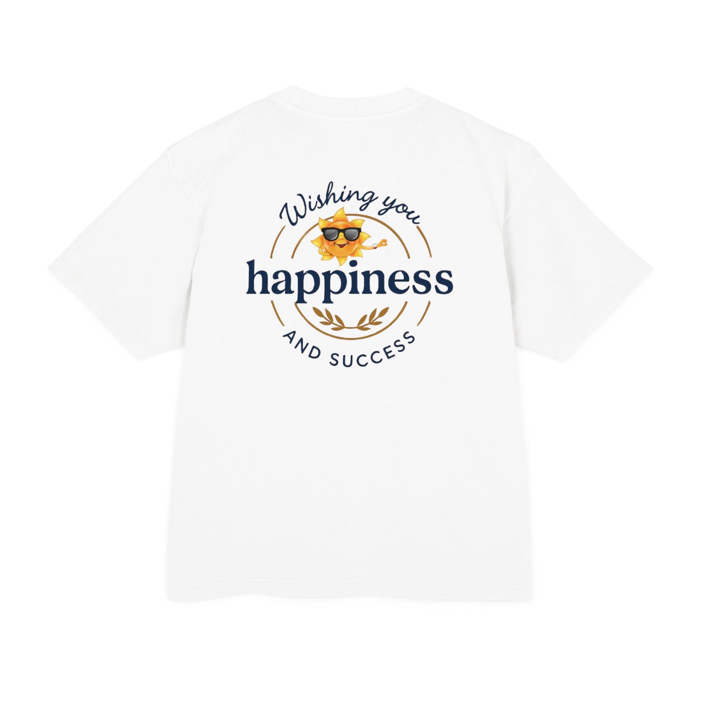 “Live Active. Stay Inspired.” with Happiness & Success — Boxy Graphic T-Shirt