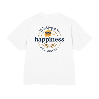 “Live Active. Stay Inspired.” with Happiness & Success — Boxy Graphic T-Shirt