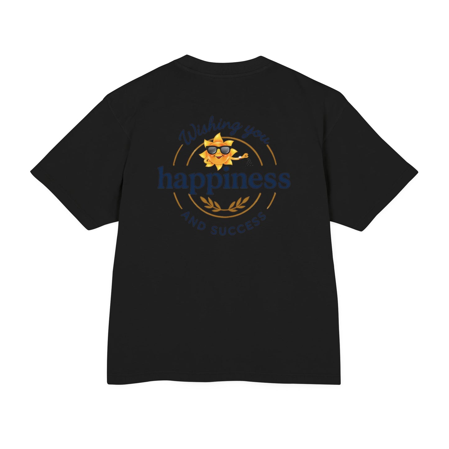 “Live Active. Stay Inspired.” with Happiness & Success — Boxy Graphic T-Shirt