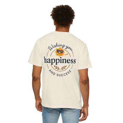 Wishing You Happiness Unisex T-Shirt, Casual Wear, Gift for Friends, Positive Vibes Tee, Summer Style, Motivational Clothing