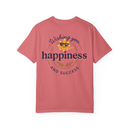 Wishing You Happiness Unisex T-Shirt, Casual Wear, Gift for Friends, Positive Vibes Tee, Summer Style, Motivational Clothing