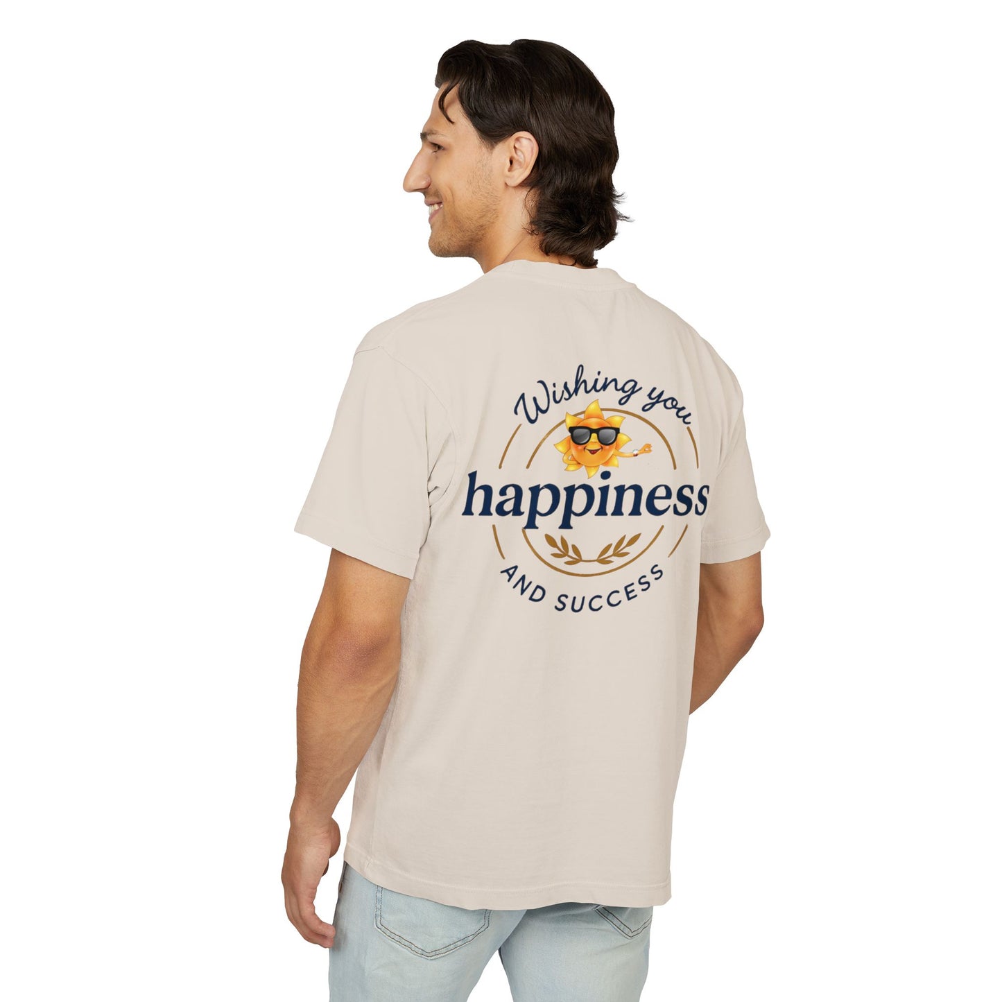 “Live Active. Stay Inspired.” with Happiness & Success — Boxy Graphic T-Shirt