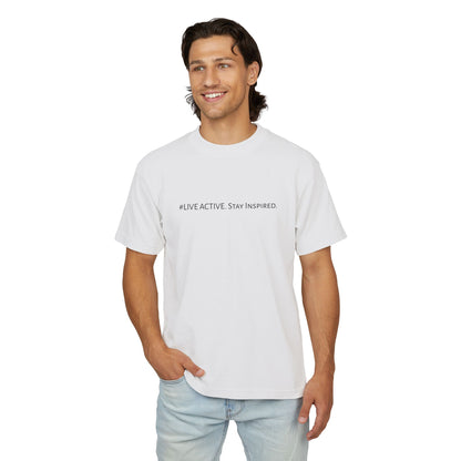 “Live Active. Stay Inspired.” with Happiness & Success — Boxy Graphic T-Shirt