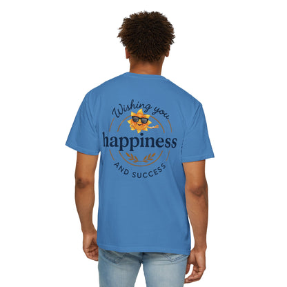 Wishing You Happiness Unisex T-Shirt, Casual Wear, Gift for Friends, Positive Vibes Tee, Summer Style, Motivational Clothing