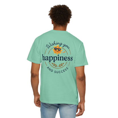 Wishing You Happiness Unisex T-Shirt, Casual Wear, Gift for Friends, Positive Vibes Tee, Summer Style, Motivational Clothing