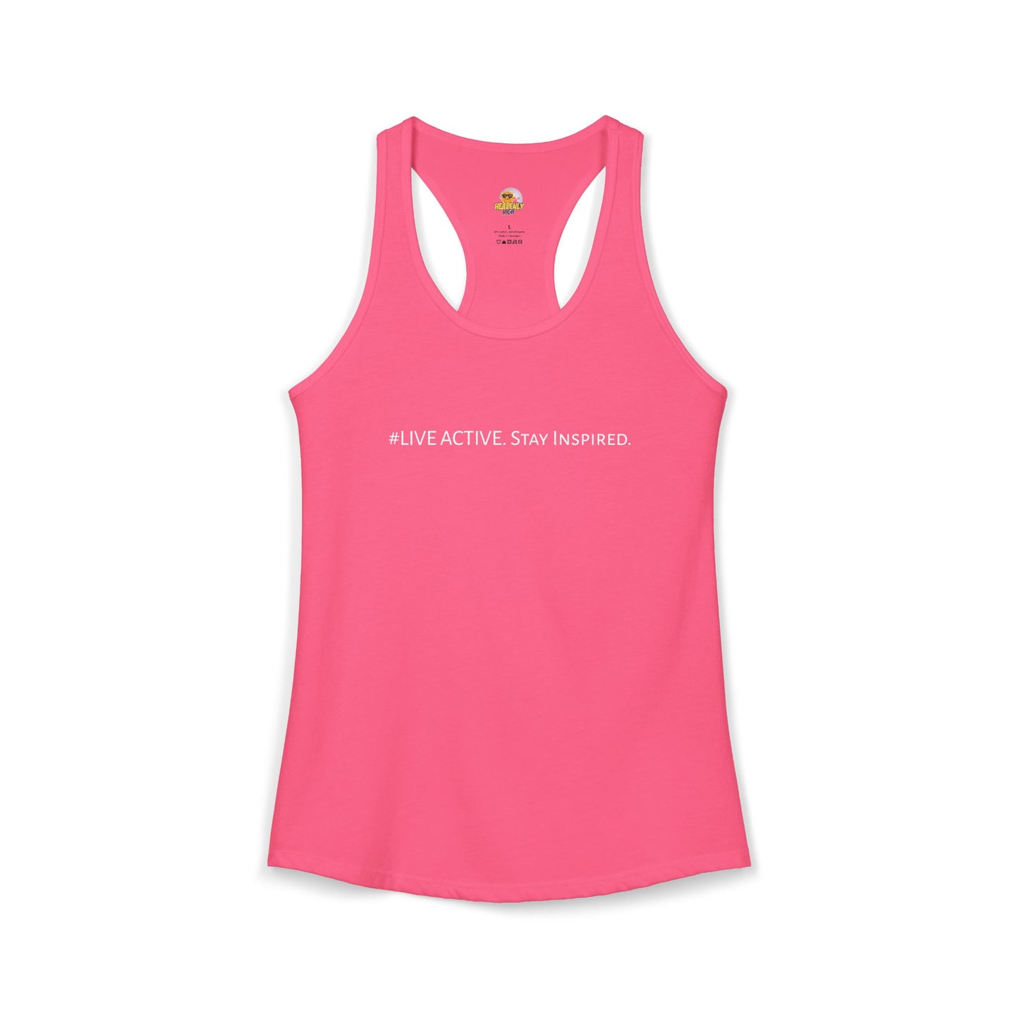 Women's "Live Active. Stay Inspired." Tank (White Logo)