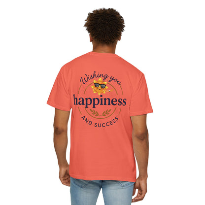 Wishing You Happiness Unisex T-Shirt, Casual Wear, Gift for Friends, Positive Vibes Tee, Summer Style, Motivational Clothing