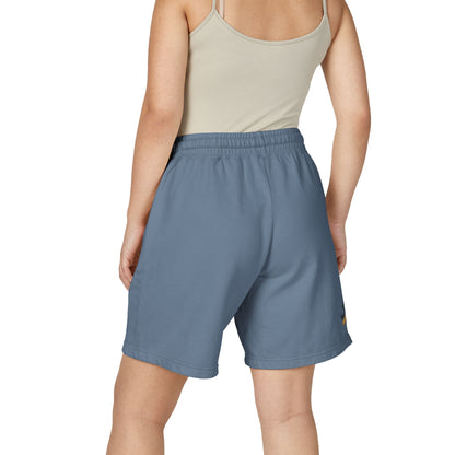 "Live Active. Stay Inspired." Sweat Shorts — Lightweight Casual Lounge Shorts (White Logo)