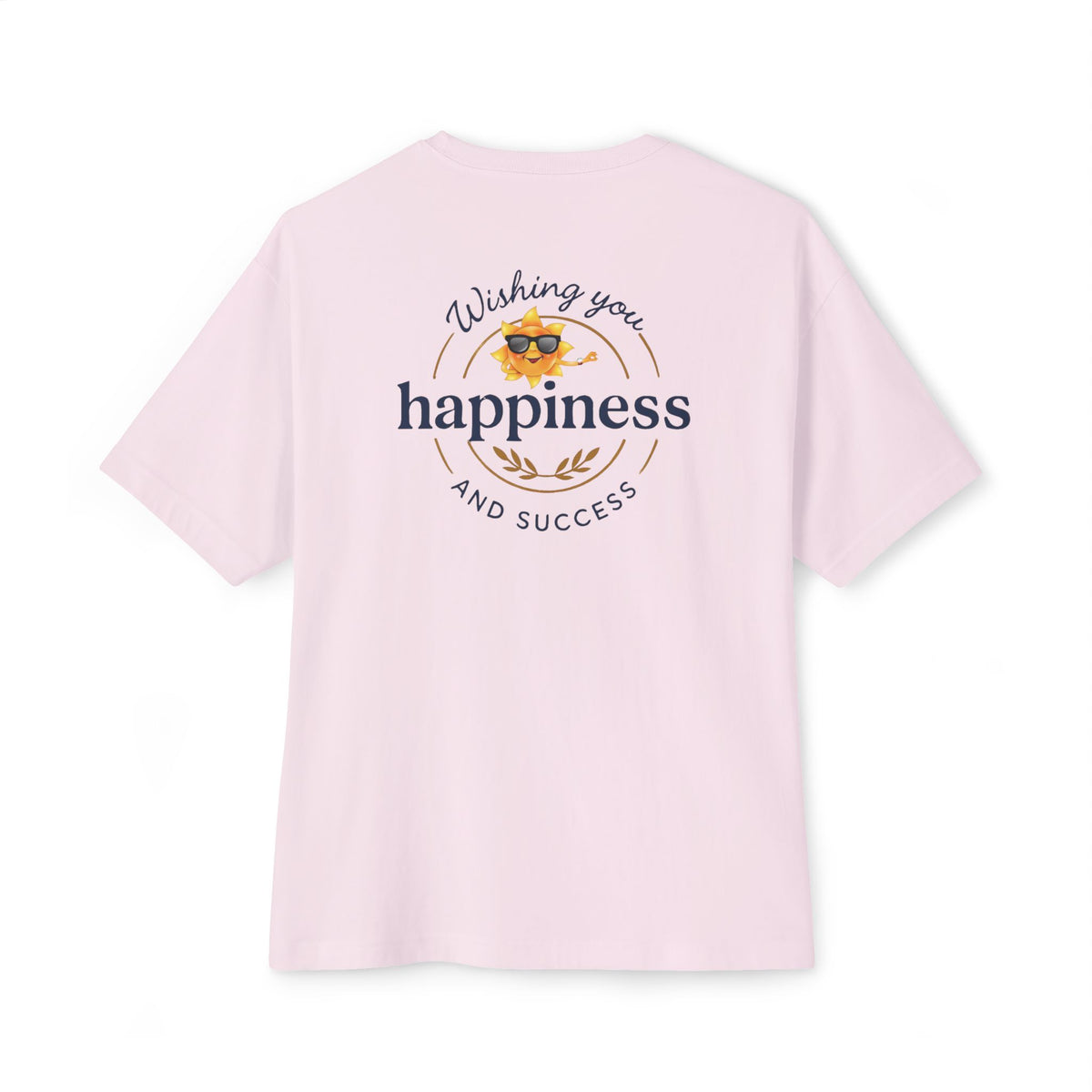 Heavenlyhigh T-Shirt — "Wishing You Happiness and Success" with Sun Logo Graphic Tee