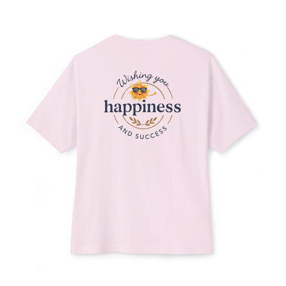 Heavenlyhigh T-Shirt — "Wishing You Happiness and Success" with Sun Logo Graphic Tee