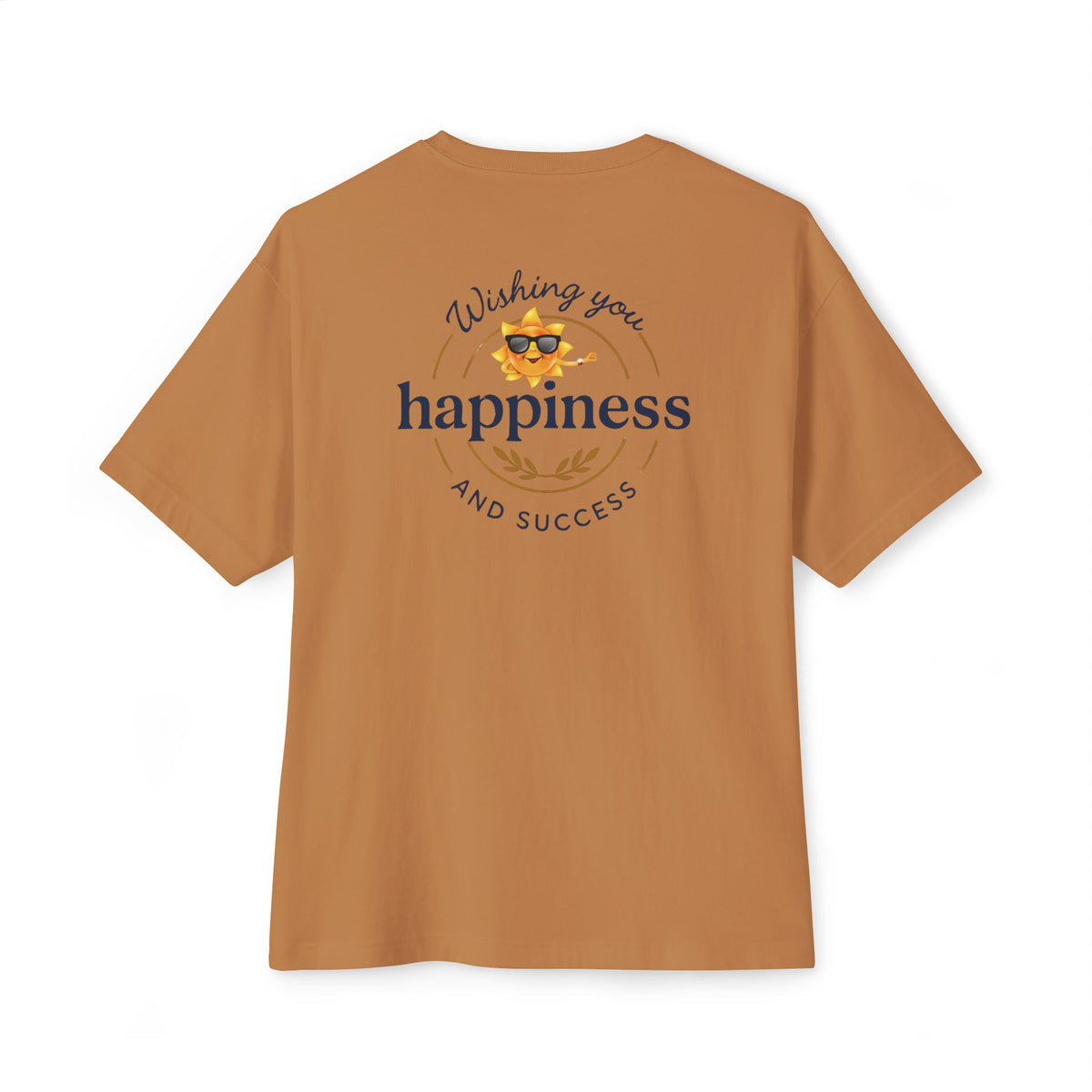 Heavenlyhigh T-Shirt — "Wishing You Happiness and Success" with Sun Logo Graphic Tee