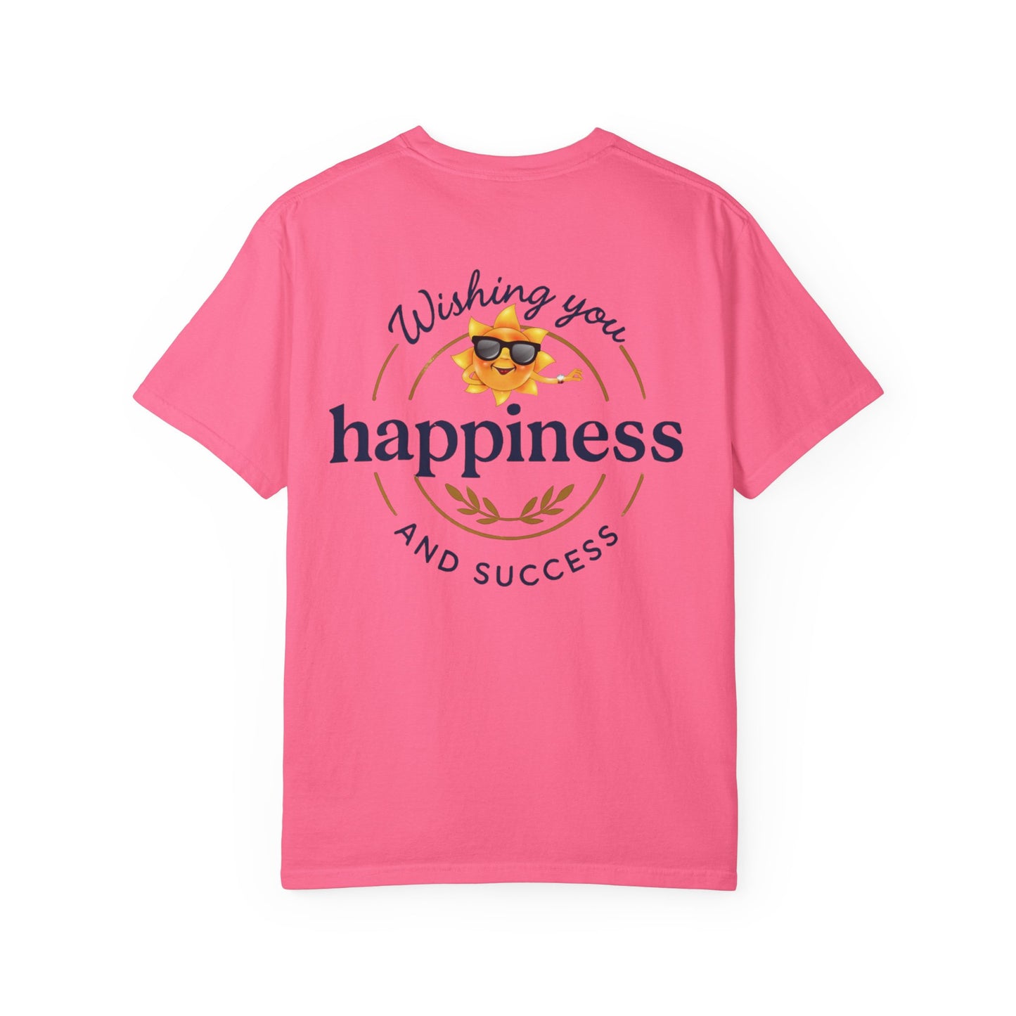 Wishing You Happiness Unisex T-Shirt, Casual Wear, Gift for Friends, Positive Vibes Tee, Summer Style, Motivational Clothing