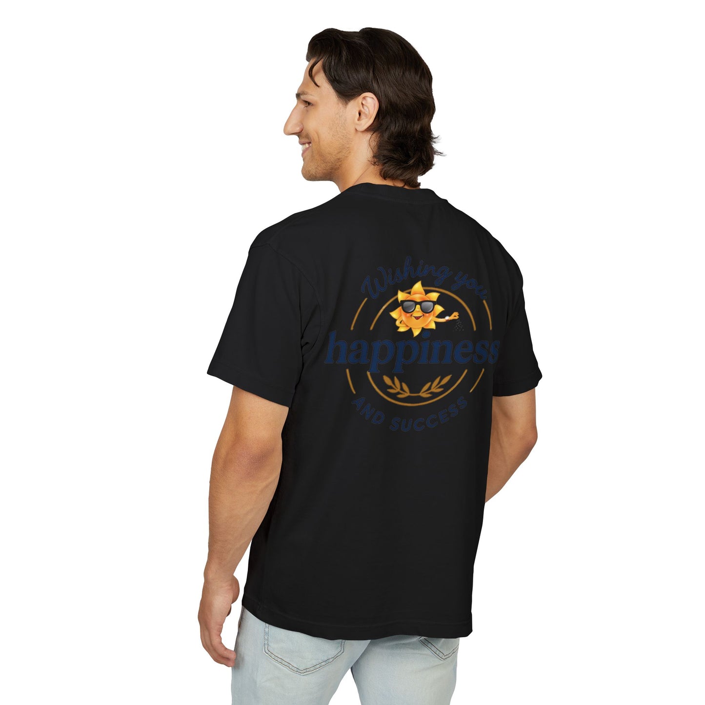“Live Active. Stay Inspired.” with Happiness & Success — Boxy Graphic T-Shirt