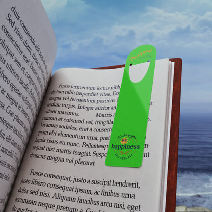 Progress Over Perfection — Wishing You Happiness and Success Inspirational Metal Bookmark
