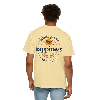 Wishing You Happiness Unisex T-Shirt, Casual Wear, Gift for Friends, Positive Vibes Tee, Summer Style, Motivational Clothing