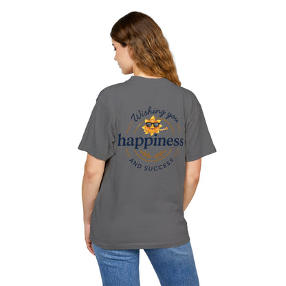 “Live Active. Stay Inspired.” with Happiness & Success — Boxy Graphic T-Shirt