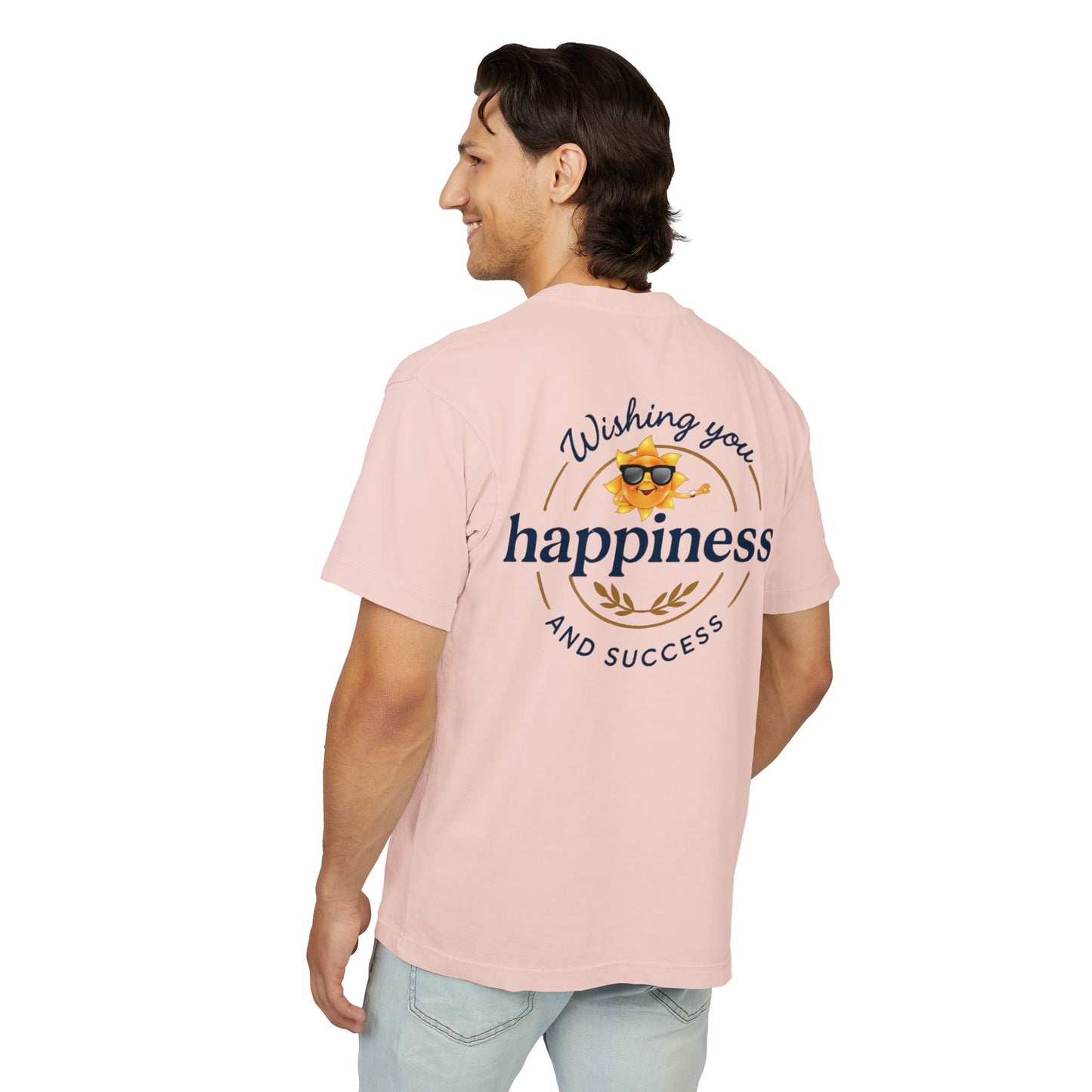 “Live Active. Stay Inspired.” with Happiness & Success — Boxy Graphic T-Shirt