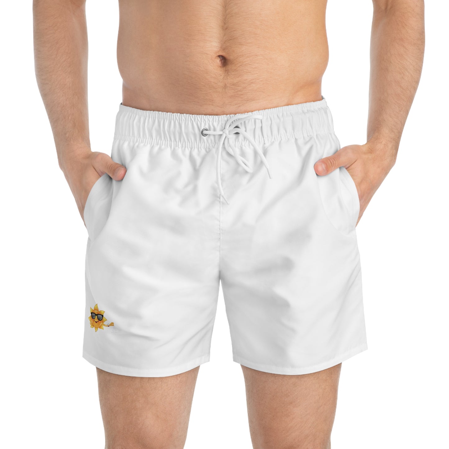 Heavenlyhigh Sun— White Swim Trunks, Beachwear, & Pool Parties