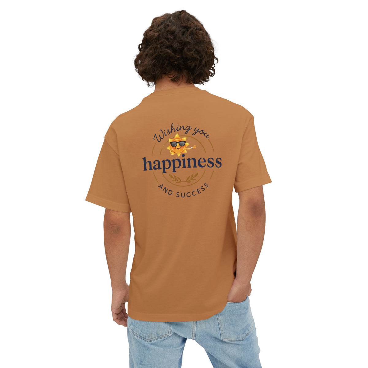 Heavenlyhigh T-Shirt — "Wishing You Happiness and Success" with Sun Logo Graphic Tee