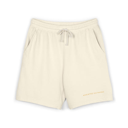 "Live Active. Stay Inspired." Sweat Shorts — Lightweight Casual Lounge Shorts (White Logo)