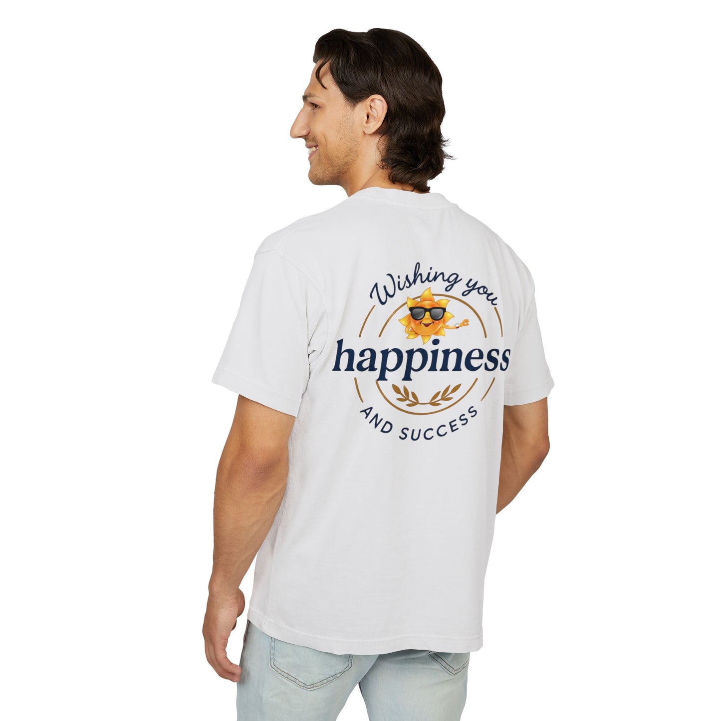 “Live Active. Stay Inspired.” with Happiness & Success — Boxy Graphic T-Shirt