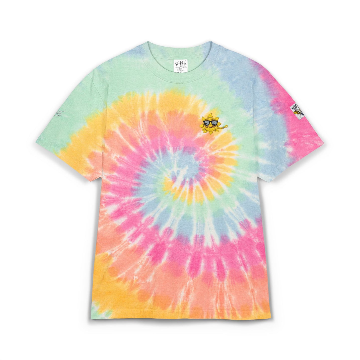 Vibrant Oversized Tie-Dye T-Shirt with Fun Embroidery, Summer Essential, Boho Fashion, Festival Wear, Unisex Casual Tee