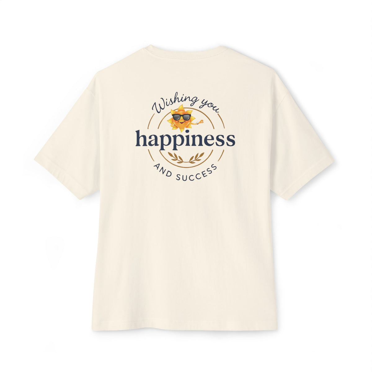 Heavenlyhigh T-Shirt — "Wishing You Happiness and Success" with Sun Logo Graphic Tee