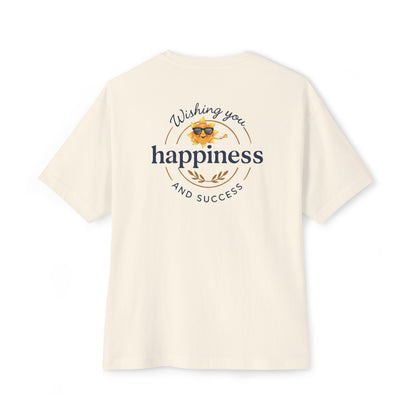 Heavenlyhigh T-Shirt — "Wishing You Happiness and Success" with Sun Logo Graphic Tee