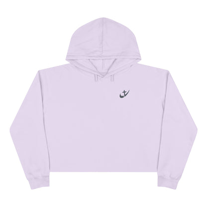 Cropped Hoodie — Heavenhighly Swoosh Chest Logo