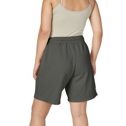 "Live Active. Stay Inspired." Sweat Shorts — Lightweight Casual Lounge Shorts (White Logo)